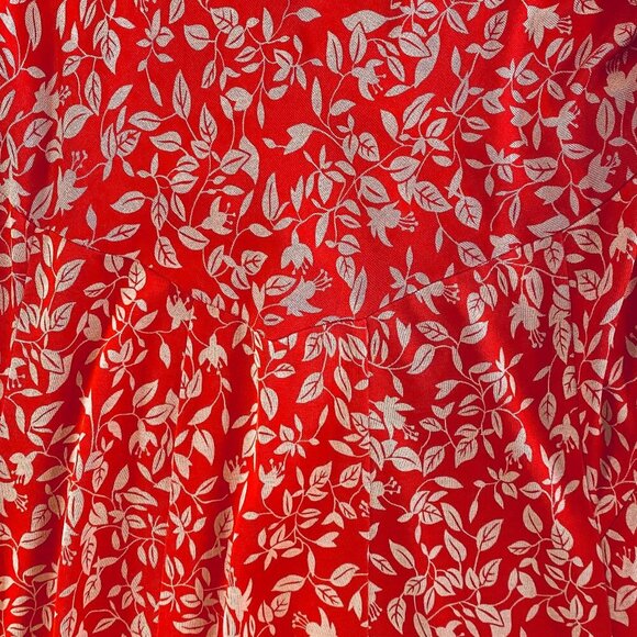 Diane von Furstenberg dress Women's 12 red silk slip dress spaghetti straps - Picture 6 of 10